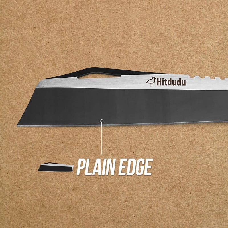Hitdudu Machete with Sheath - Heavy Duty Bushcraft Hunting Knife, Multi-Purpose Knife for Gardening, Camping, Hunting and Bushcraft - Image 3